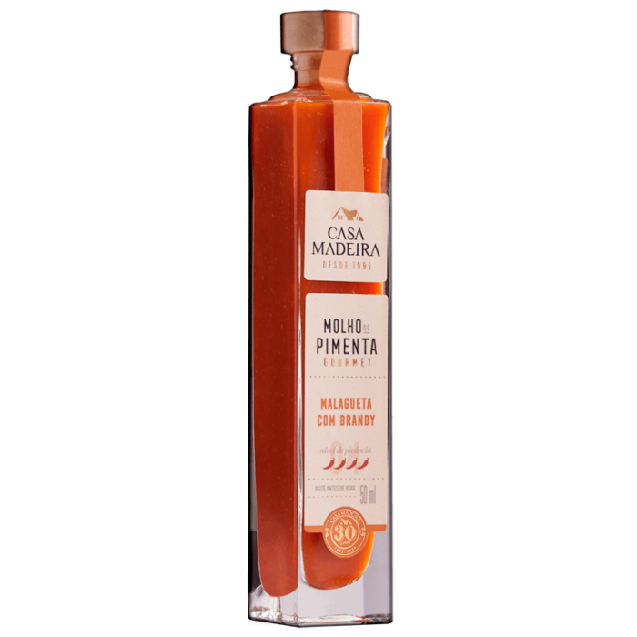 Molho de Pimenta - Malagueta com Brandy - 50ml