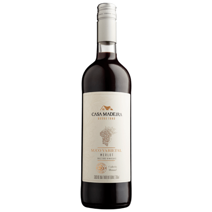 Suco de Uva Varietal Tinto Merlot - Vinho Tinto